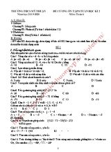 Đề cương ôn tập 8 tuần học kì 2 môn Toán 6 - Năm học 2019-2020 - Trường THCS Mỹ Thuận